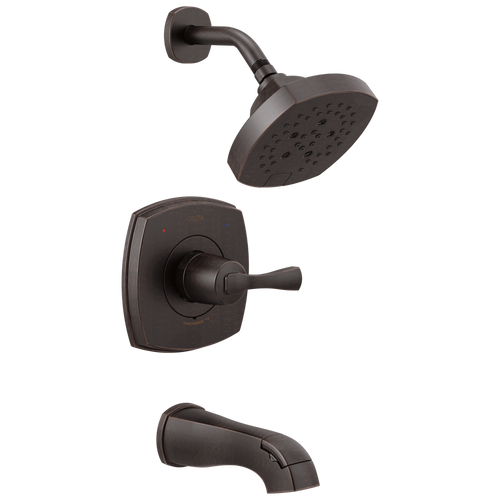 Delta Stryke 14 Series Tub & Shower with Lever Handle in Venetian Bronze Finish - T14476-RB
