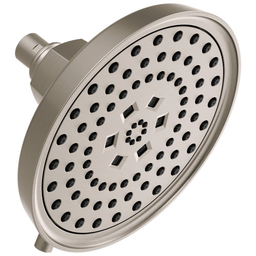 Brizo Invari H2OKinetic Round Multi-Function Shower Head in Luxe Nickel Finish - 87476-NK Brizo Invari H2OKinetic Round Multi-Function Shower Head in Luxe Nickel Finish - 87476-NK
