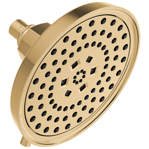 Brizo Invari H2OKinetic Round Multi-Function Shower Head in Polished Gold Finish - 87476-PG Brizo Invari H2OKinetic Round Multi-Function Shower Head in Polished Gold Finish - 87476-PG