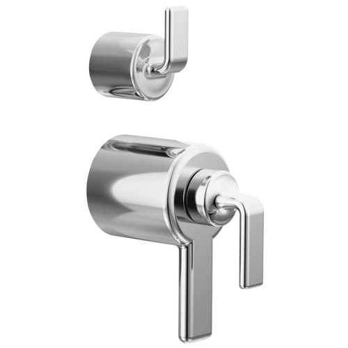 Brizo Allaria TempAssure Thermostatic Valve Trim with Integrated Diverter Trim Twist Lever Handle Kit in Chrome Finish - HL7567-PC