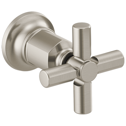 Brizo Invari Two-Handle Wall Mount Tub Filler Cross Handle Kit in Luxe Nickel Finish - HX70476-NK