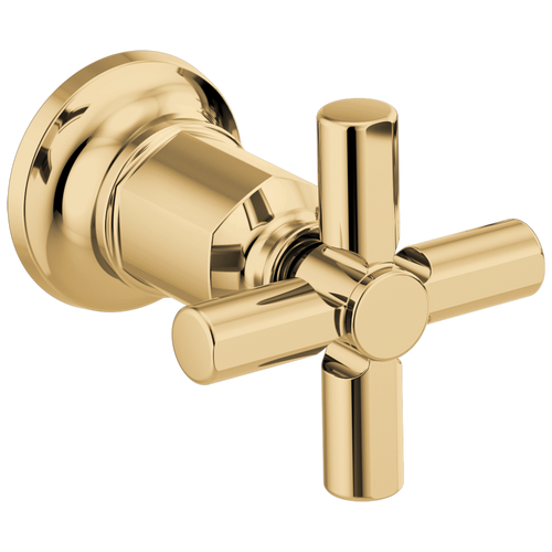 Brizo Invari Two-Handle Wall Mount Tub Filler Cross Handle Kit in Polished Gold Finish - HX70476-PG