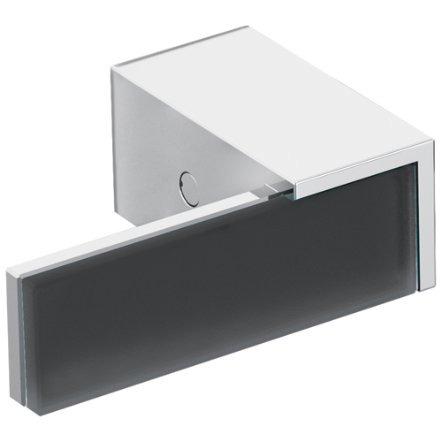 Brizo Siderna Two-Handle Wall Mount Tub Filler Solar Gray Glass Lever Handle Kit in Chrome Finish - HL70482-PC