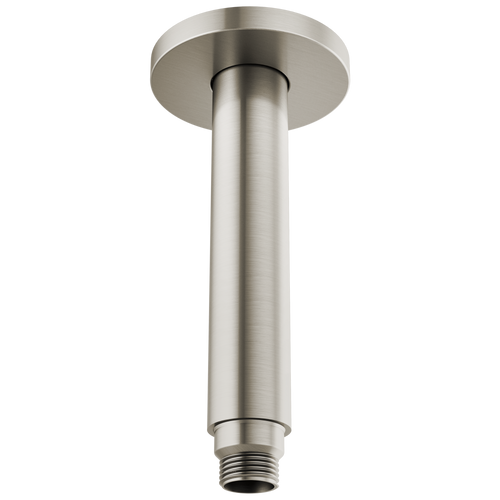 Brizo Kintsu 6" Dual Waterway Ceiling Mount Shower Arm & Flange in Luxe Nickel Finish - 83992-06MF-NK Brizo Kintsu 6" Dual Waterway Ceiling Mount Shower Arm & Flange in Luxe Nickel Finish - 83992-06MF-NK