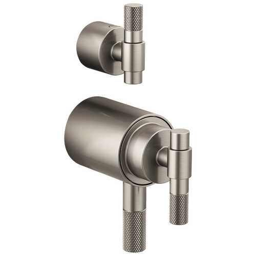 Brizo Litze TempAssure Thermostatic Valve with Integrated Diverter T-Lever Handle Kit in Luxe Nickel Finish - HL7533-NK