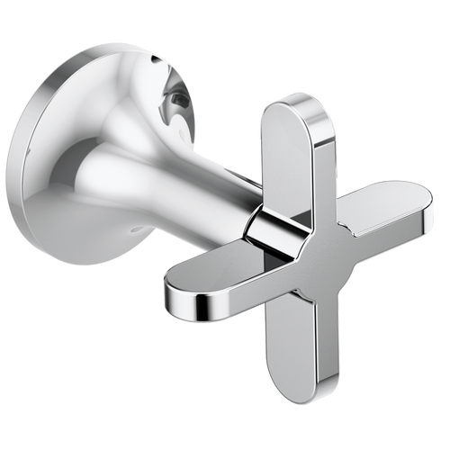 Brizo Odin Wall Mount Tub Filler Cross Handles in Chrome Finish - HX70475-PC