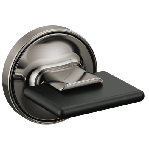 Brizo Allaria Two-Handle Wall Mount Tub Filler Knob Handle Kit in Brilliance Black Onyx / Matte Black Finish - HK70469-BNXBL