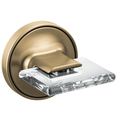 Brizo Allaria Two-Handle Wall Mount Tub Filler Knob Handle Kit in Luxe Gold / Clear Acrylic Finish - HK70469-GLCL