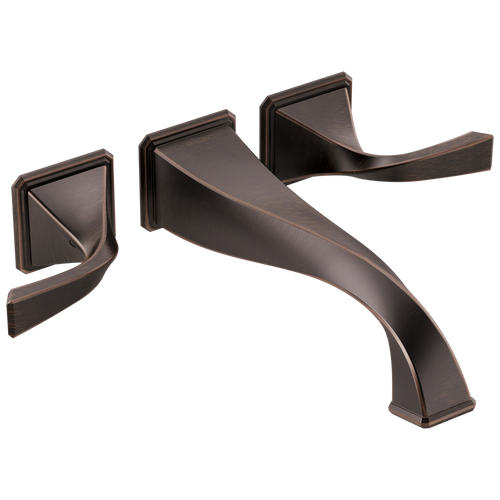 Brizo Virage Two-Handle Wall Mount Tub Filler in Venetian Bronze Finish - T70430-RB