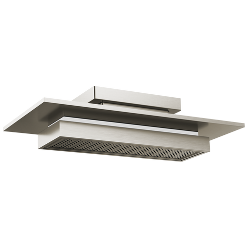 Brizo Frank Lloyd Wright 21" Single-Function Raincan Shower Head with Integrated Lighting - 2.5 GPM in Luxe Nickel Finish - 81422-NK-2.5 Brizo Frank Lloyd Wright 21" Single-Function Raincan Shower Head with Integrated Lighting - 2.5 GPM in Luxe Nickel Finish - 81422-NK-2.5