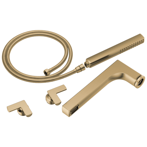 Brizo Kintsu Two-Handle Tub Filler Trim Kit with Cross Handles in Luxe Gold Finish - T70307-GL Brizo Kintsu Two-Handle Tub Filler Trim Kit with Cross Handles in Luxe Gold Finish - T70307-GL