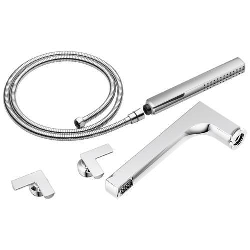 Brizo Kintsu Two-Handle Tub Filler Trim Kit with Cross Handles in Chrome Finish - T70307-PC Brizo Kintsu Two-Handle Tub Filler Trim Kit with Cross Handles in Chrome Finish - T70307-PC