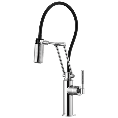 Brizo Litze 63243LF-PN Articulating Faucet with Knurled Handle Polished Nickel Brizo Litze 63243LF-PN Articulating Faucet with Knurled Handle Polished Nickel