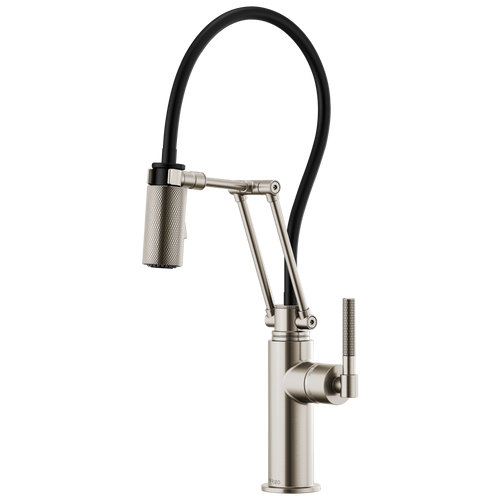 Brizo Litze 63244LF-BLGL Articulating Faucet with Industrial Handle Matte Black/Luxe Gold Brizo Litze 63244LF-BLGL Articulating Faucet with Industrial Handle Matte Black/Luxe Gold