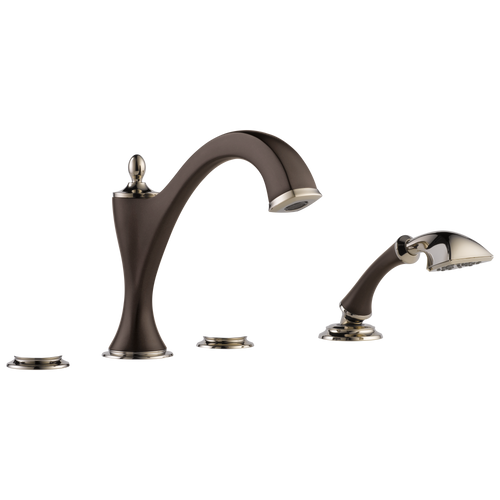 Brizo T67485-PNLHP Charlotte Roman Tub With Hand Shower Trim - Less Handles Polished Nickel