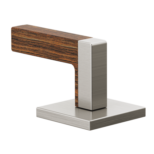 Brizo Frank Lloyd Wright Widespread Lavatory Lever Handle Kit in Luxe Nickel / Teak Wood Finish - HL5322-NKTK