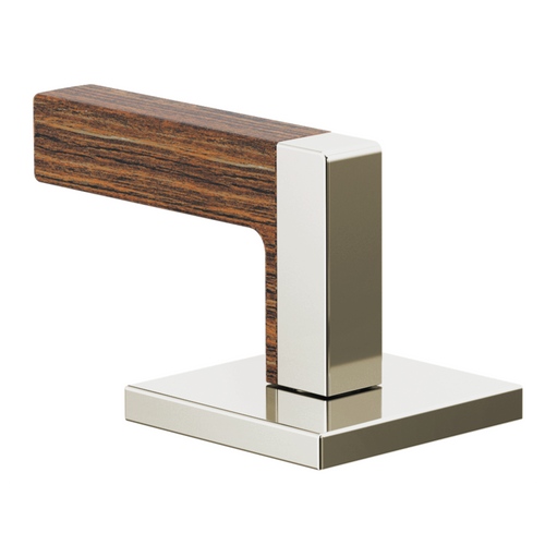 Brizo Frank Lloyd Wright Widespread Lavatory Lever Handle Kit in Polished Nickel Wood Finish - HL5322-PNTK