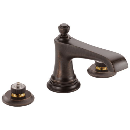 Brizo Rook 65361LF-NKBLLHP Widespread Lavatory Faucet - Less Handles Luxe Nickel/Matte Black 1.5GPM