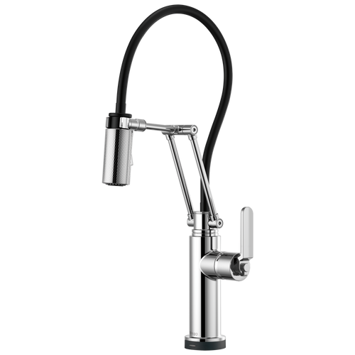 Brizo Litze 64244LF-PN SmartTouch Articulating Faucet with Industrial Handle Polished Nickel Brizo Litze 64244LF-PN SmartTouch Articulating Faucet with Industrial Handle Polished Nickel