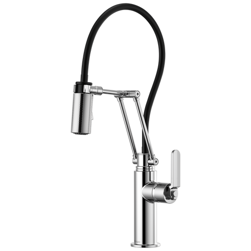 Brizo Litze 63244LF-PN Articulating Faucet with Industrial Handle Polished Nickel Brizo Litze 63244LF-PN Articulating Faucet with Industrial Handle Polished Nickel