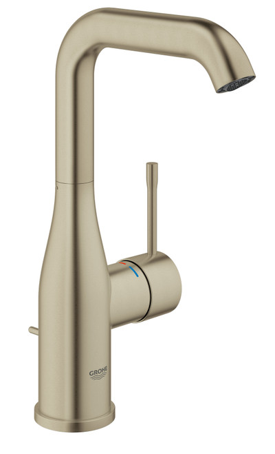 Grohe Essence 23486ENA Single Hole Single-Handle L-Size Bathroom Faucet 1.2 GPM in Grohe Brushed Nickel Grohe Essence 23486ENA Single Hole Single-Handle L-Size Bathroom Faucet 1.2 GPM in Grohe Brushed Nickel