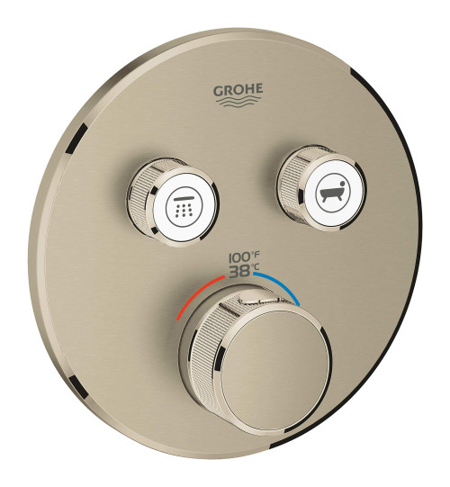 Grohe 29138000 GrohTherm?? SmartControl Triple Function Thermostatic Trim with Control Module Chrome