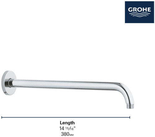 Grohe Rainshower 28540000 15" Shower Arm in Grohe Chrome