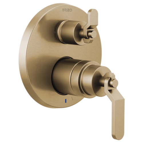 Brizo Litze Pressure Balance Valve with Integrated 3-Function Diverter Trim - Less Handles in Luxe Gold Finish - T75P535-GLLHP