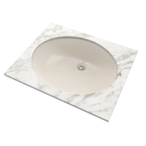 Toto LT579G#12 Rendezvous Oval Undermount Bathroom Sink with CeFiONtect: Sedona Beige - 2 pack