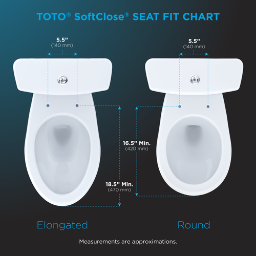 Toto SoftClose Elongated Slow Close Toilet Seat and Lid in Cotton White - 2 Pack