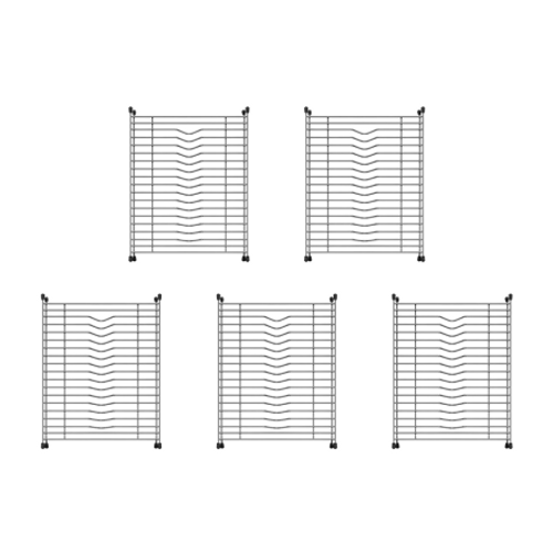 Blanco 236431: Diamond Collection Stainless Steel Floating Dish Rack - 5 Pack