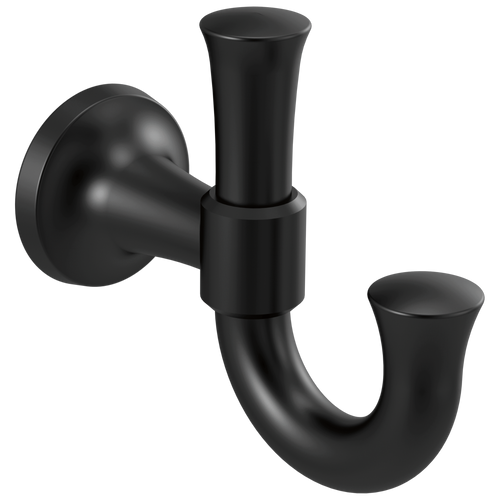 Delta Dorval Robe Hook in Matte Black Finish - 75635-BL