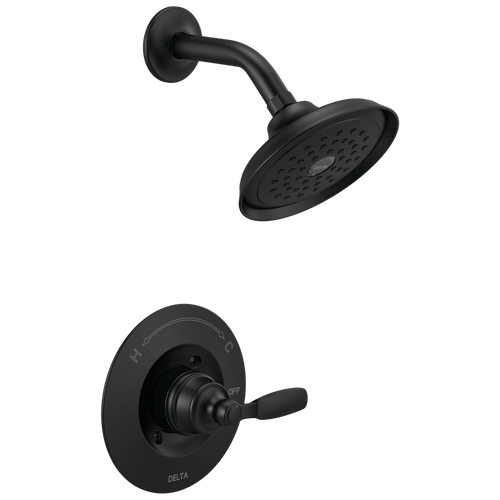 Delta Woodhurst Shower Trim in Matte Black Finish - T14232-BL