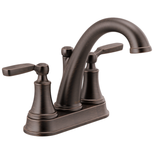 Delta Woodhurst Two Handle Centerset Bathroom Faucet Tract Pack in Venetian Bronze Finish - 2532LF-RBTP
