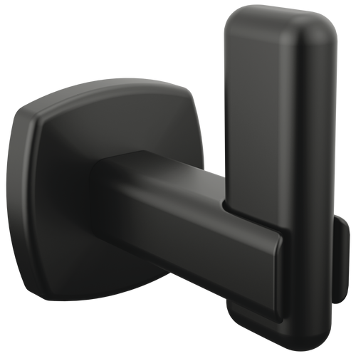 Brizo Allaria Robe Hook in Matte Black Finish - 693467-BL