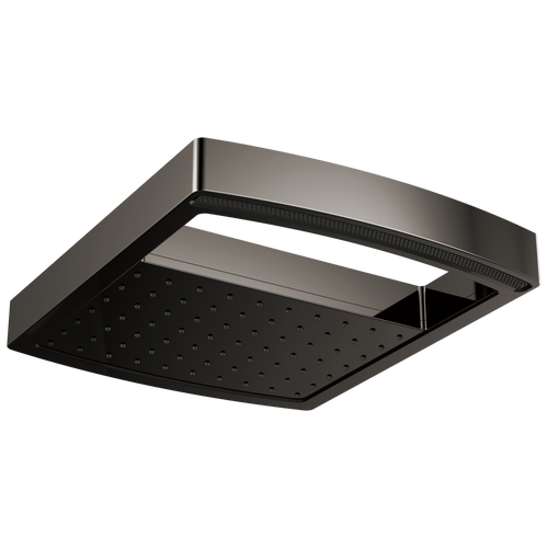 Brizo Kintsu 14" Dual Waterway Multi-Function Raincan Shower Head - 2.5 GPM in Brilliance Black Onyx Finish - 81406-BNX-2.5