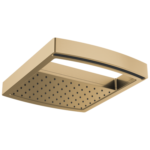 Brizo Kintsu 14" Dual Waterway Multi-Function Raincan Shower Head - 2.5 GPM in Luxe Gold Finish - 81406-GL-2.5