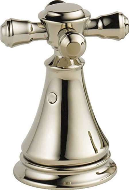 Delta Cassidy H295PN Metal Cross Handle Set - Deck Mount Bathroom & Bidet in Polished Nickel Finish