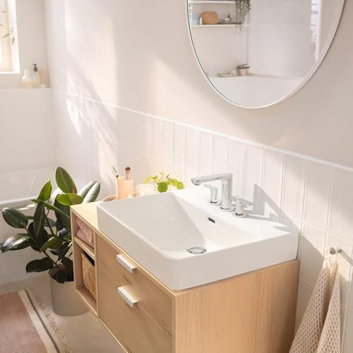 Hansgrohe Rebris S 1.2 GPM Widespread Bathroom Faucet with Pop-Up Drain