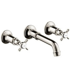 AXOR 16534001 Montreux Wall-Mounted Widespread Faucet Trim w/Lever Handle Chrome