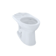 TOTO C454CUFG#01 Drake II Universal Height Elongated Toilet Bowl with CeFiONtect: Cotton White