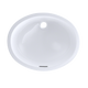 Toto LT597G#01 Dantesca Oval Undermount Bathroom Sink with CeFiONtect: Cotton White