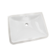 Toto 20" Rectangular Undermount Bathroom Sink with CeFiONtect - Cotton White - LT535G#01