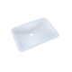 TOTO LT540G#01 21-1/4" x 14-3/8" Large Rectangular Undermount Bathroom Sink with CeFiONtect: Cotton White