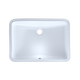 Toto LT540G#01 21-1/4" x 14-3/8" Large Rectangular Undermount Bathroom Sink with CeFiONtect: Cotton White