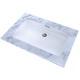 Toto Rectangular Undermount Bathroom Sink with CeFiONtect: Cotton White - LT191#01