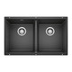 Blanco 516323 Precis 16" Equal Double Bowl - Caf?? Brown Undermount