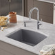 Blanco 440173 DIAMOND Silgranit Undermount Sink: Metallic Gray