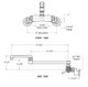 Chicago Faucets 445 Series Wall mounted 18 in. Double Jointed Faucet with Swing Spout in Chrome - 445-DJ18ABCP