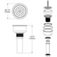 Elkay Perfect Drain Chrome Plated Brass Body Vandal-resistant Strainer